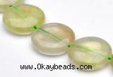 CPR09 A grade 16mm flat round natural prehnite gemstone beads