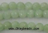 CPR113 15.5 inches 10mm faceted round natural prehnite beads wholesale