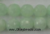 CPR116 15.5 inches 16mm faceted round natural prehnite beads wholesale