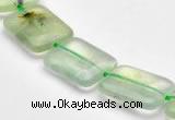 CPR12 A grade 12*16mm rectangle natural prehnite gemstone beads