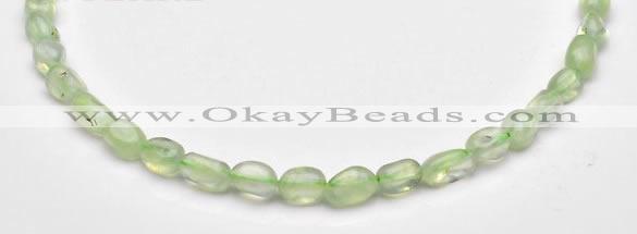 CPR19 A+ grade 7*10mm freeform natural Prehnite gemstone beads