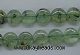 CPR212 15.5 inches 12mm flat round natural prehnite beads wholesale