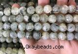 CPR353 15.5 inches 11mm faceted round prehnite beads wholesale