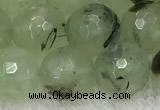 CPR412 15.5 inches 10mm faceted round prehnite gemstone beads