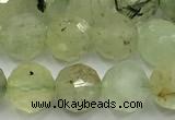 CPR438 15 inches 12mm faceted round prehnite beads