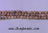 CPT522 15.5 inches 8mm round matte picture jasper beads