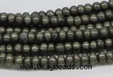 CPY08 16 inches 3*6mm rondelle pyrite gemstone beads wholesale