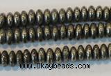 CPY101 15.5 inches 3*6mm rondelle pyrite gemstone beads wholesale