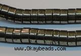 CPY117 15.5 inches 5*10mm heishi pyrite gemstone beads wholesale