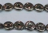 CPY574 15.5 inches 10mm donut pyrite gemstone beads wholesale