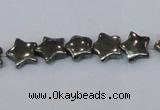 CPY657 15.5 inches 10*10mm star pyrite gemstone beads