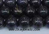 CPY775 15.5 inches 14mm round pyrite gemstone beads wholesale