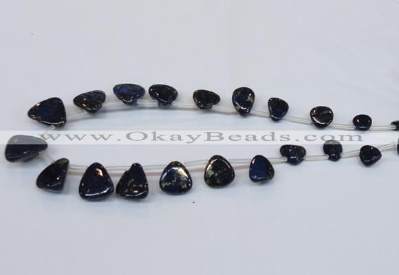 CPY799 Top drilled 6*8mm - 16*18mm freeform pyrite gemstone beads