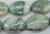 CQJ56 15.5 inches 18*25mm oval Qinghai jade beads wholesale