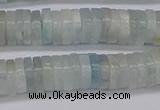 CRB1003 15.5 inches 2*7mm heishi aquamarine beads wholesale