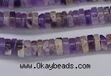 CRB1005 15.5 inches 2*4mm heishi dogtooth amethyst beads wholesale