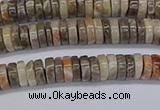 CRB1010 15.5 inches 2*4mm heishi chrysanthemum agate beads