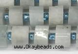 CRB1050 15.5 inches 4*6mm - 5*6mm faceted tyre aquamarine beads