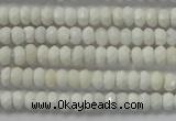 CRB109 15.5 inches 2.5*4mm faceted rondelle white agate beads