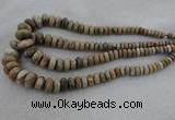 CRB1109 15.5 inches 5*8mm - 9*18mm rondelle chrysanthemum agate beads