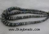 CRB1134 15.5 inches 5*8mm - 9*18mm faceted rondelle labradorite beads