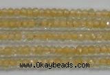 CRB114 15.5 inches 3*4.5mm faceted rondelle citrine gemstone beads