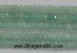 CRB115 15.5 inches 3*4.5mm faceted rondelle amazonite beads