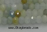 CRB1212 15.5 inches 4*6mm faceted rondelle aquamarine beads