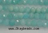 CRB1216 15.5 inches 4*6mm faceted rondelle amazonite beads