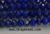 CRB1217 15.5 inches 4*6mm faceted rondelle lapis lazuli beads