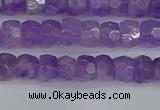 CRB1274 15.5 inches 4*6mm faceted rondelle lavender amethyst beads