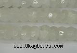 CRB1278 15.5 inches 4*6mm faceted rondelle white moonstone beads