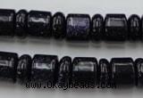 CRB132 15.5 inches 6*12mm & 10*12mm rondelle blue goldstone beads