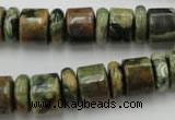 CRB138 15.5 inches 6*12mm & 10*12mm rondelle rhyolite gemstone beads