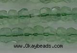 CRB1458 15.5 inches 4*6mm faceted rondelle green fluorite beads