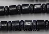 CRB152 15.5 inches 6*12mm & 10*12mm rondelle blue dumortierite beads