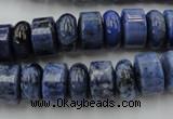 CRB177 15.5 inches 4*12mm – 8*12mm rondelle blue dumortierite beads