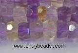 CRB1809 15.5 inches 6*10mm faceted rondelle ametrine beads