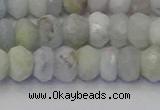 CRB1824 15.5 inches 5*7mm faceted rondelle aquamarine beads