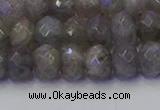 CRB1853 15.5 inches 5*8mm faceted rondelle labradorite beads