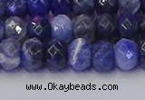 CRB1857 15.5 inches 5*8mm faceted rondelle sodalite beads