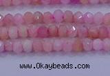 CRB1875 15.5 inches 2*3mm faceted rondelle pink opal beads