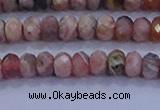 CRB1882 15.5 inches 2.5*4mm faceted rondelle rhodochrosite beads