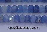 CRB1891 15.5 inches 3*5mm faceted rondelle aquamarine beads