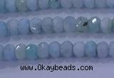 CRB1894 15.5 inches 2.5*4mm faceted rondelle larimar beads