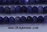 CRB1904 15.5 inches 2.5*4mm faceted rondelle sapphire beads