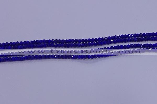 CRB1909 15.5 inches 2*3mm faceted rondelle lapis lazuli beads