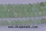 CRB1912 15.5 inches 2*3mm faceted rondelle green opal beads