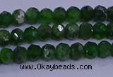 CRB1921 15.5 inches 2*3mm faceted rondelle diopside beads