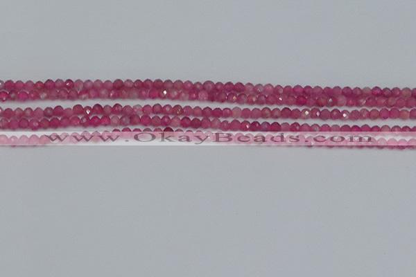 CRB1935 15.5 inches 2*3mm faceted rondelle pink tourmaline beads